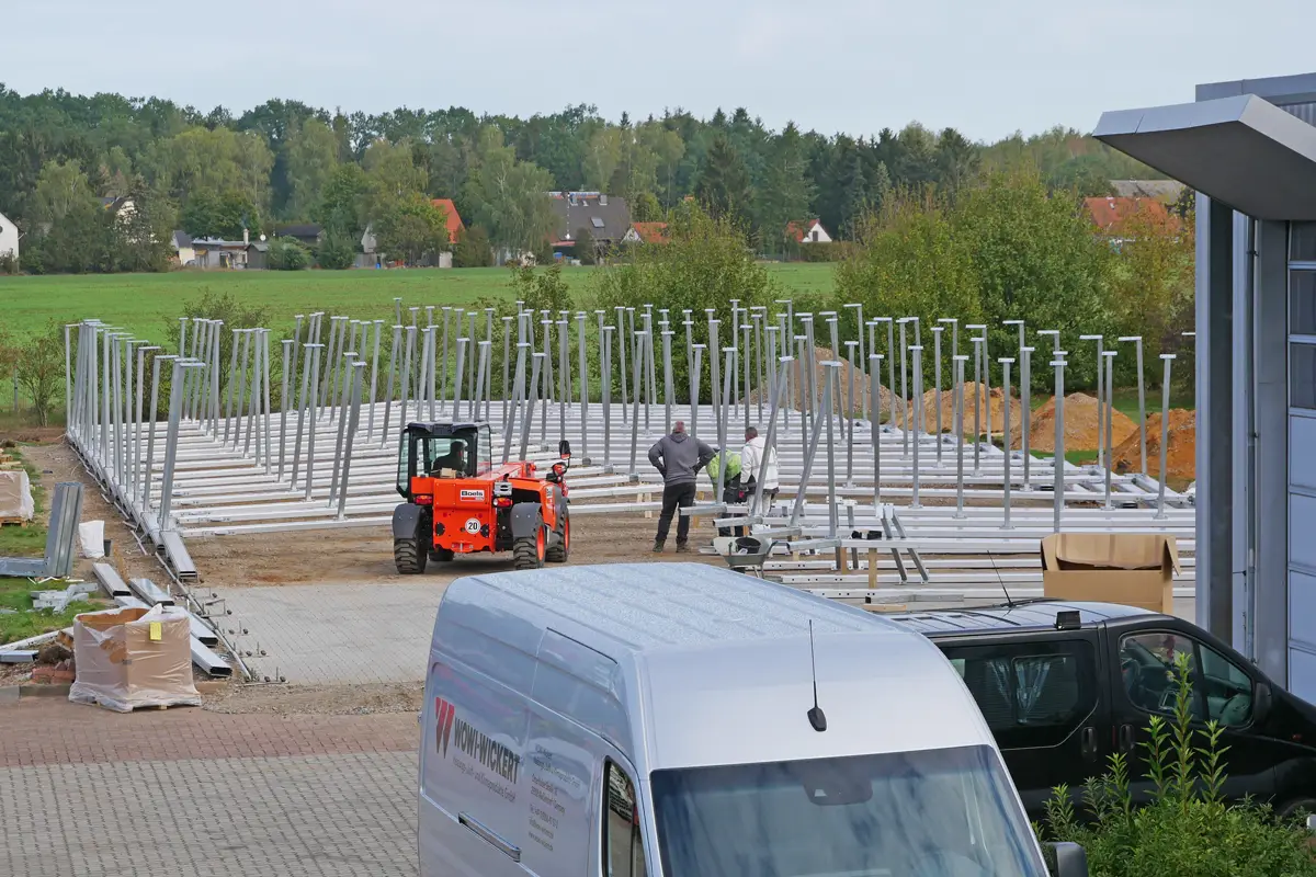 Bild Erweiterung der Lagerkapazitäten bei Wowi-Wickert in Meißendorf mit dem Bau der neuen Lagerhalle 2020